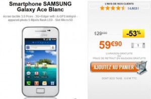 Galaxy Ace Samsung moins cher