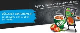 Gratuit : 1 soupe Cup-a-Soup Knorr gratuite (Belgique – Luxembourg)
