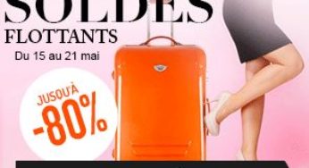 Bagages en soldes ! Jusqu’à moins 80% sur Le Monde du bagage