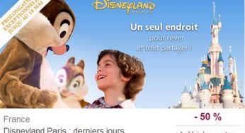 Séjours DisneyLand en vente privée à moins 50%