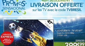 Spécial coupe du monde : Livraison express GRATUITE sur les TV chez Rue Du Commerce