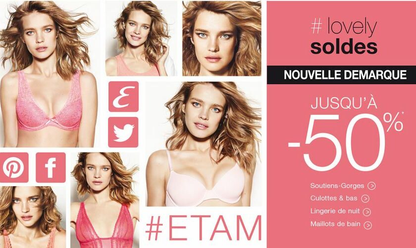 Nouvelle démarque mode et lingerie chez Etam