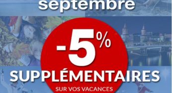 Remise de 5% sur toutes les offres de Carrefour Voyages (uniquement aujourd’hui)