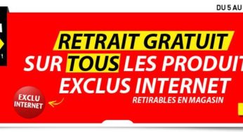 Conforama ! Retrait gratuit de tous les articles Exclus Internet