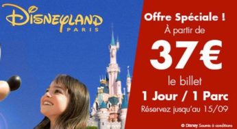 Entrée Disneyland pas chère : 1jour / 1 parc à partir de 37 euros / vente flash