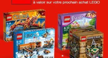 Bon plan Lego : 10 euros en bon d’achat pour 50 euros d’achat FNAC