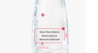 Myevian : 25 euros pour 50 euros d’achats (bouteilles personnalisables gravées Evian ou Badoit)