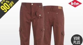 De 5 à 13 euros le pantalon Lee Cooper chinos homme (+ 5,99 euros de port)