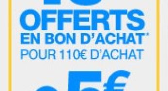 Norauto : 10 euros pour 110 euros (et 5 tous les 60 euros suppl.) jusqu’à dimanche