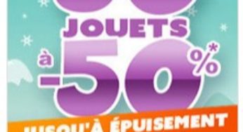 50 jouets à moitié prix jusqu’à épuisement / Auchan