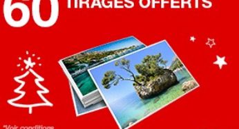 60 tirages photo offerts avec retrait gratuit en magasin FNAC (uniquement frais traitement 2€)