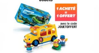 Auchan 1 jouet acheté = le deuxième gratuit (Hasbro, Playmobil, Nerf…) !