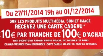 Black Friday Darty! 10 euros offerts tous les 100 euros d’achats