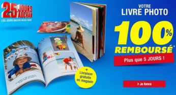 Livre photo 100% remboursé + retrait gratuit Espace photo Auchan (en bon d’achat)