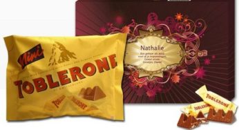 Boite personnalisable de Toblerone à partir de 12,95 euros port inclus