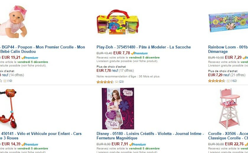 40 pourcent sur 400 jouets sur Amazon