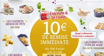 Spécial repas de fêtes : 10 euros de remise pour 50 euros d’achat Auchan Traiteur