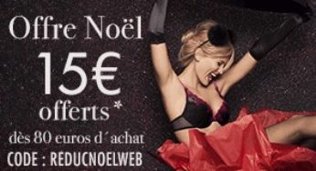 Bon plan Lingerie : 15 euros offerts dès 80 euros (cumulable avec promo) Orcanta (Chantelle, Aubade, Passionata, Chantal Thomass…) / livraison gratuite