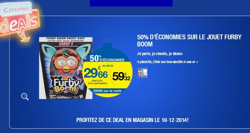 Furby Boom à moitié prix