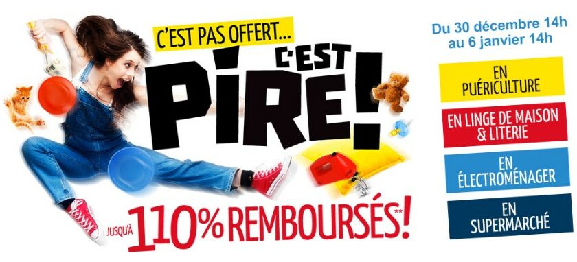 110 pourcent rembourses Cdiscount