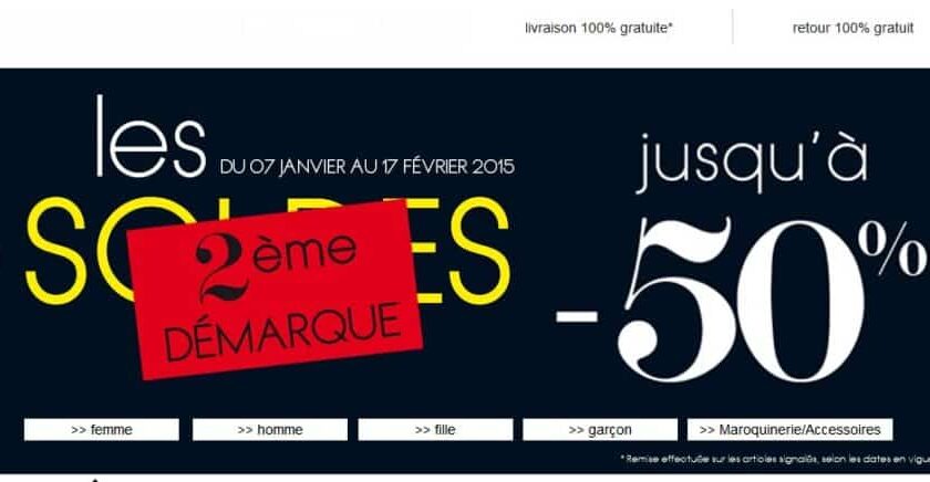 Deuxieme demarque des soldes Eram