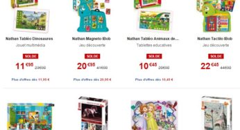 De 50 à 60% de remise sur les jeux et puzzles Nathan (Tableo, IBob…) – livraison gratuite