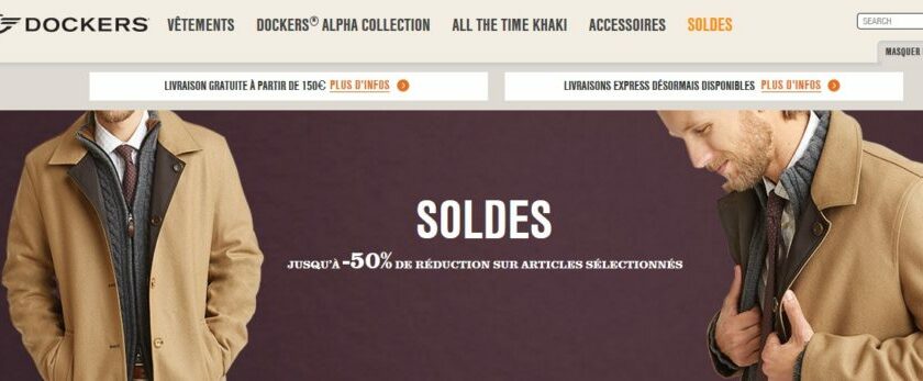 remise supplementaire sur les soldes Dockers