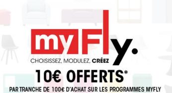 Fly : 10 euros pour 100 euros sur MyFly