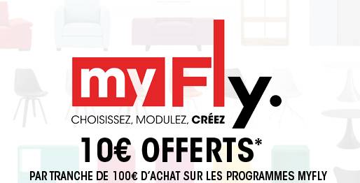 Fly : 10 euros pour 100 euros sur MyFly