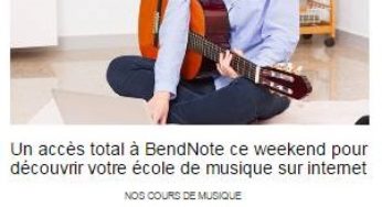 Accès gratuit école de musique en ligne bendnote jusqu’à soir (accès complet)