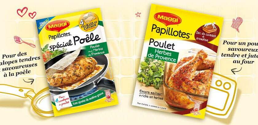 Papillotes Maggi gratuites