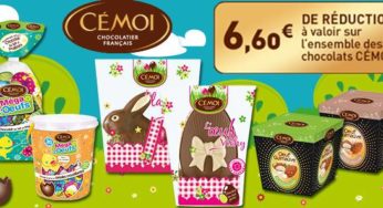 Chocolat de Pâques : 6,60 euros de remise immédiate sur les chocolats Cémoi (à imprimer)