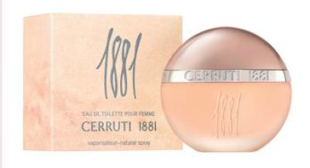 27 euros l’eau de Toilette Cerruti 1881 Pour Femme 100ml (85 euros ailleurs)