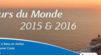 Croisière / Tour du Monde 2015 99 jours / 98 nuits Costa à 10144 euros au lieu du double (départ 14 sept.)