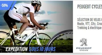 Vente privée Peugeot Cycles – jusqu’à moins 50% sur 25 vélos