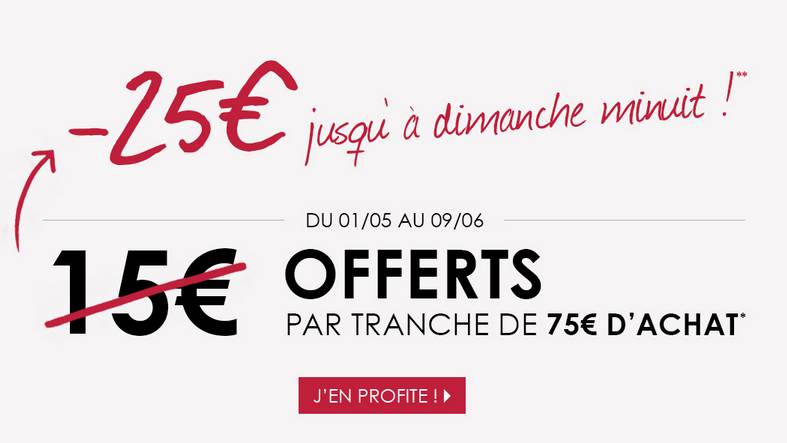 25 euros de remise par tranche de 75 euros sur La City (jusqu’à dimanche)