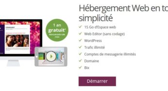 Site internet gratuit : nom de domaine (.com) + hébergement 15 Go chez ONE