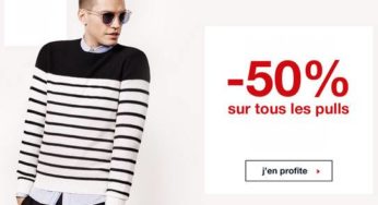 Vente flash : Tous les pulls Celio à moins 50% !