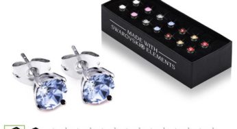 Moins de 18 euros le lot de 7 paires de boucles d’oreilles Swarovski Elements !!