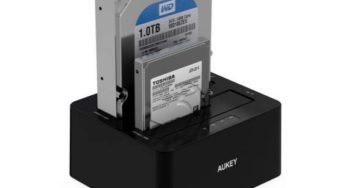 31,99 euros la station d’accueil disques durs HDD ou SDD Aukey port inclus (pour 2.5″ et 3.5″ avec fonction clonage)