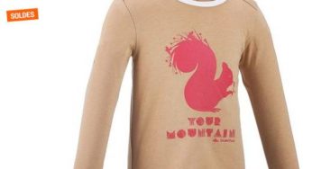 Moins de 4 euros le T-shirt Anti-UV randonnée Quechua (du 12m au 4anss) / Soldes Décathlon