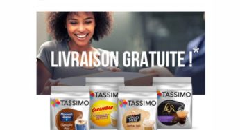 Livraison gratuite sur Tassimo.fr (code promo) + 1 paquet Cappuccino Caramel Carambar gratuit