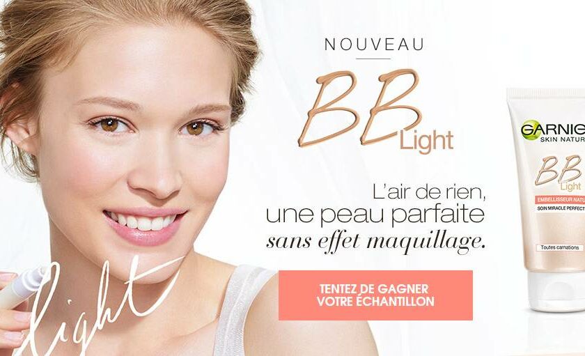 échantillons crème BB Light Garnier