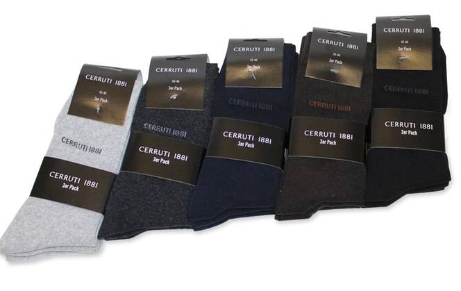 Moins de 21 euros les 15 paires de chaussettes Cerruti (livraison gratuite)