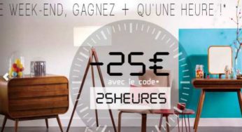 Bon plan mobilier design : 25€ de remise dès 120€ sur Miliboo