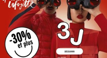 3J Galeries Lafayette : 15 jours de remises en magasin et en ligne