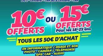 Cdiscount : 10 ou 15 euros tous les 50 euros sur le High-tech !