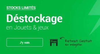 Déstockage FNAC : Jouets et jeux démarqués jusqu’à -50% (et autres rayons…)