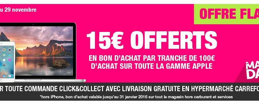 Offre Black Friday Apple Carrefour