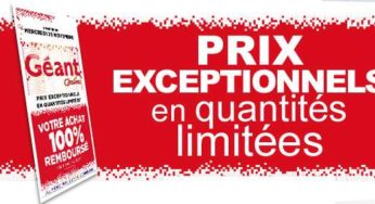 Prix Exceptionnels Géant Casino (Black Friday): dès maintenant dans la limite des stocks